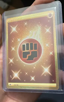 Pokemon Fighting Energy Secret Rare Holo Chilling Reign 233/198 - Image 1
