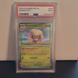 Pokemon Whimsicott 008/131 Sv: Prismatic Evolutions Stage 1 Rare Holo 100 HP - Image 1
