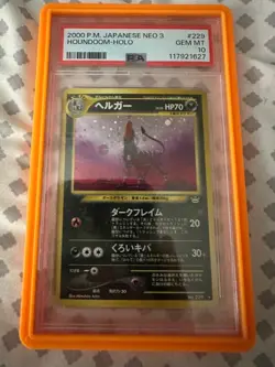 2000 POKEMON JPN NEO 3 #229 HOUNDOOM-HOLO PSA 10 - Image 2