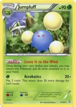 Pokemon TCG - Jumpluff - 3/124 - Rare - B&W: Dragons Exalted [Lightly Played] - Image 1