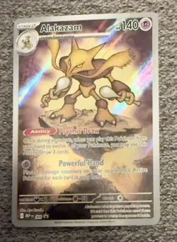 Pokemon TCG Mega Evolution Promo #009 Alakazam - Image 3