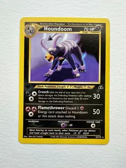 Pokemon TCG Houndoom First Edition Neo Discovery 23/75 - Image 1