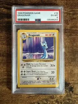 1999 Pokemon Base Set Dragonair Non Holo PSA 6 - Image 1