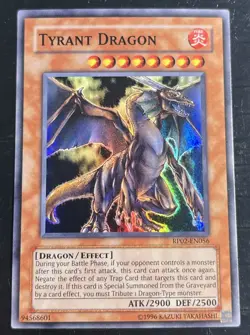 Tyrant Dragon RP02-EN056 Retro Pack 2 Unlimited LP 1996 Copyright Original Print - Image 1