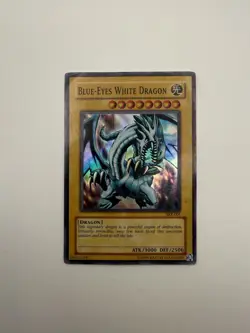Yu-Gi-Oh! Konami 1996 Blue-Eyes White Dragon Holo SKE-001 - Image 1