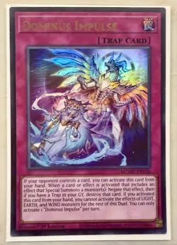 Yugioh! 1x Dominus Impulse MZMU-EN126 Ultra Rare 1st Ed NM - Image 1
