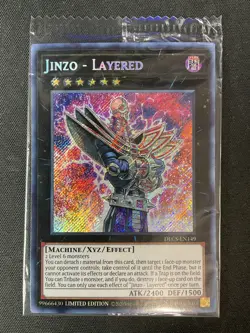 Yu-Gi-Oh #DLCS-EN149 Jinzo - Layered Limited Edition Secret Rare Promo SEALED - Image 1