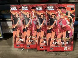 ONE PIECE Heroines EB-03 Lot x4 Sleeved Booster Packs English - Image 1