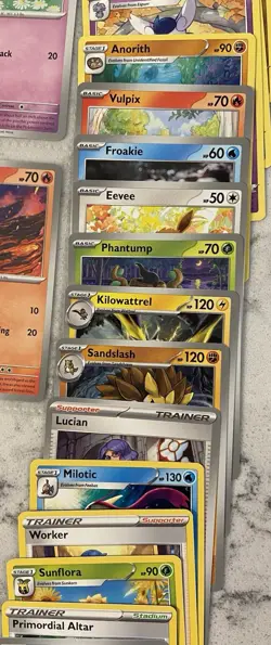 80 Sleeved and Unsleeved Pokemon Cards. UNSEARCHED (LOT A) - Image 5