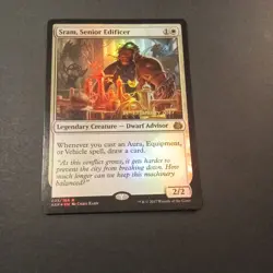 MTG Sram, Senior Edificer Foil prerealse promo aether revolt NM - Image 1