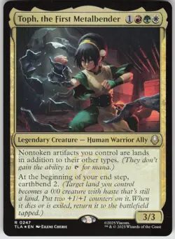MTG Toph the First Metalbender Foil NM Avatar: The Last Airbender Magic 247 - Image 1