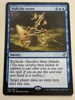 Walk the Aeons – NM MTG Extra Turn Sorcery (Time Spiral) - Image 1