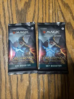 2x Magic Lord Of The Rings Set Booster Packs - Image 1