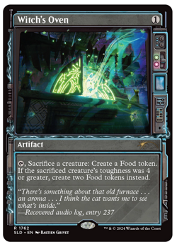 MTG - 1 x Witch's Oven & Food Token - Rare - Secret Lair: Duskmourn (SLD) - M/NM - Image 1