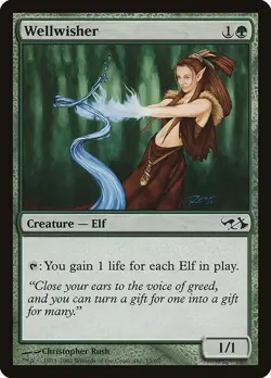 Wellwisher 1x MtG Duel Decks: Elves vs. Goblins SP/NM - Image 1