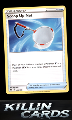 Scoop Up Net 165/192 Pokemon Uncommon SWSH02: Rebel Clash Card NM - Image 1