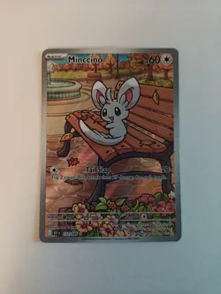 Pokemon Minccino 152/086 SV Black Bolt Illustration Rare Card NM Condition - Image 2