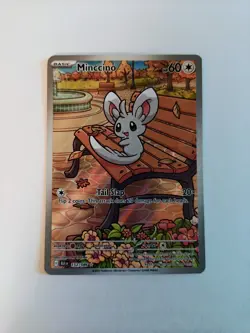 Pokemon Minccino 152/086 SV Black Bolt Illustration Rare Card NM Condition - Image 3
