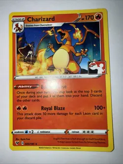 STAMPED CHARIZARD 025/185 Pokemon Play! Prize Pack Series one 1 Promo NM SWSH - Image 1