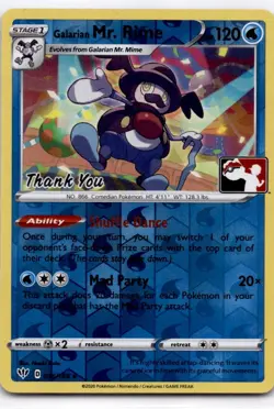 Galarian Mr. Rime - (Pokemon League) [Thank You] 036/189 Miscellaneous Cards... - Image 1