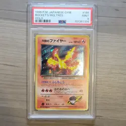 1998 POKEMON JAPANESE GYM #146 ROCKET'S MOLTRES-HOLO PSA 9 - Image 1