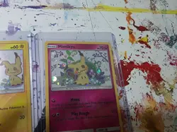 Pokemon TCG Pikachu SM162 & Mimikyu SM163 Black Star Promo Holo NM Swirl - Image 3