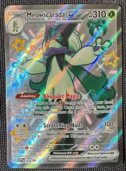 MEOWSCARADA EX 078 PROMO SCARLET & VIOLET POKEMON HOLO NM - Image 1
