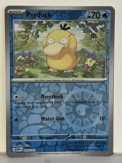 Psyduck - Reverse Holo 054/165 SV: Scarlet & Violet 151 NM Pokemon Fast Ship - Image 1