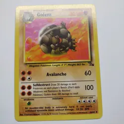Pokemon TCG Golem 36/62 Fossil Unlimited LP - Image 1