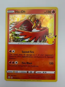 #001/025 Ho-Oh Holo - Pokemon TCG Celebrations 25th Anniversary 2021 - NM - Image 1