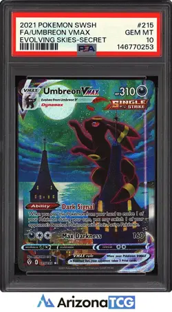 Pokemon 2021 Umbreon VMAX 215/203 Alt Art Evolving Skies GEM MINT PSA 10 - Image 1