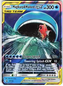 Magikarp & Wailord GX SM166 Pokemon SM Promos Holo Promo HP - Image 1