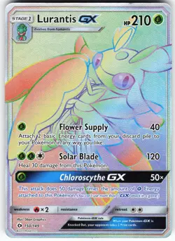 Lurantis GX (Secret) 150/149 Pokemon SM Base Set Holo Secret Rare LP - Image 1