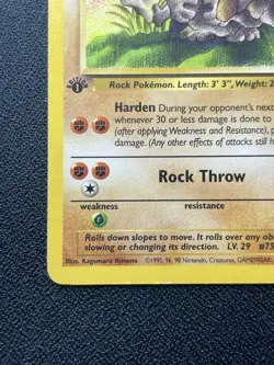 Pokemon Graveler 37/62 1st Edition Fossil Uncommon MP - Image 5