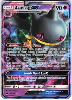 Banette GX 66/168 Pokemon SM - Celestial Storm Holo Ultra Rare LP - Image 1