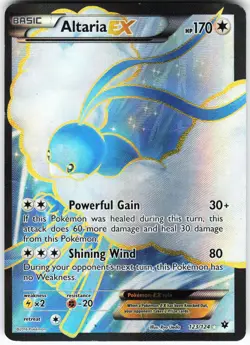Altaria EX (Full Art) 123/124 Pokemon XY - Fates Collide Holo Ultra Rare DMG'D - Image 1