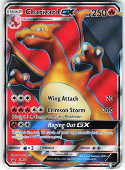 Charizard GX - SM60 Pokemon SM Promos Holo Promo DAMAGED - Image 1
