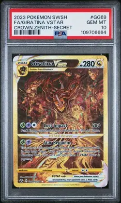 Giratina VSTAR Pokemon Crown Zenith #GG69 PSA 10 - Image 1