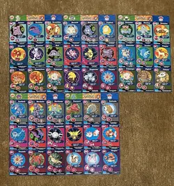 1999 Pokemon Movie Poketrivia Burger King Uncut Sheets Lot of 13 No Duplicates - Image 2