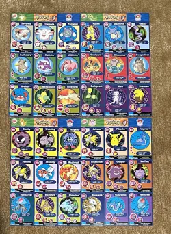 1999 Pokemon Movie Poketrivia Burger King Uncut Sheets Lot of 13 No Duplicates - Image 3