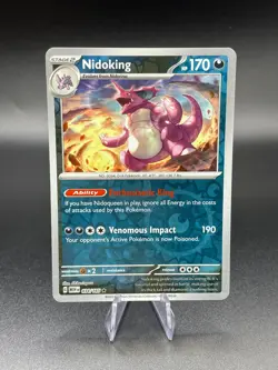Pokemon TCG - Nidoking Reverse Holo Rare - Scarlet & Violet 151 034/165 - Image 1