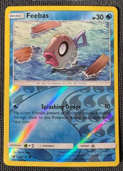 FEEBAS 26/111 COMMON CRIMSON INVASION POKEMON REVERSE HOLO LP - Image 1