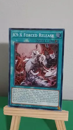 2025 Yugioh TCG K9-X Forced Release JUSH-EN039 Justice Hunters Super Rare - Image 2