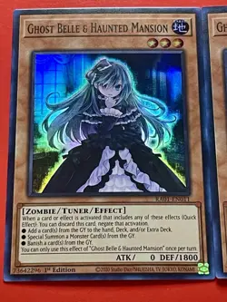 3x Ghost Belle & Haunted Mansion | Super Rares | RA01 | NM | 1st Ed | YuGiOh! - Image 3