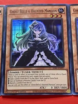 3x Ghost Belle & Haunted Mansion | Super Rares | RA01 | NM | 1st Ed | YuGiOh! - Image 5