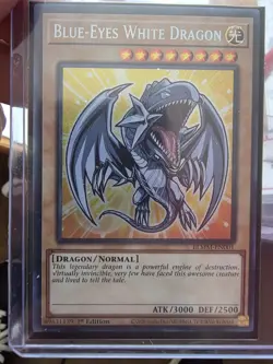 🔥 YUGIOH Blue-Eyes White Dragon BLMM-EN001 (NM) CHIBI ART SECRET RARE 1ST ED - Image 1