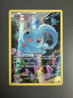 Pokemon TCG Manaphy XY113 Black Star Promo Card 2016 LP+ - Image 1
