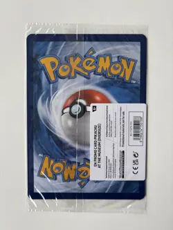 🌍🚚 Pikachu⚡at the Natural History Museum Pokemon Sealed JUMBO Promo Card - Image 2