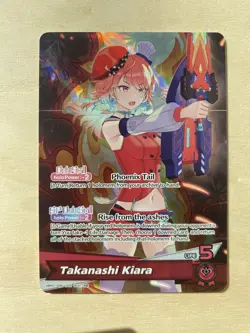 hololive OFFICIAL CARD GAME Takanashi Kiara (OSR) - Blooming Radiance - Image 1