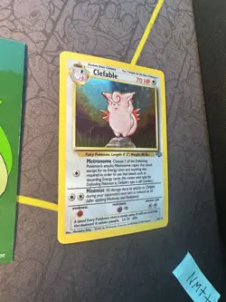 Pokemon Card Clefable 1/64 1999 Wotc Jungle Set Holo Rare 117💎NM💎 - Image 3